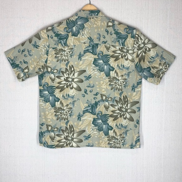 Paradise Coves~Vtg 90s~100% Silk~Men's Short Sleeve Hawaiian Shirt~Sz‎ Lg - Picture 5 of 8